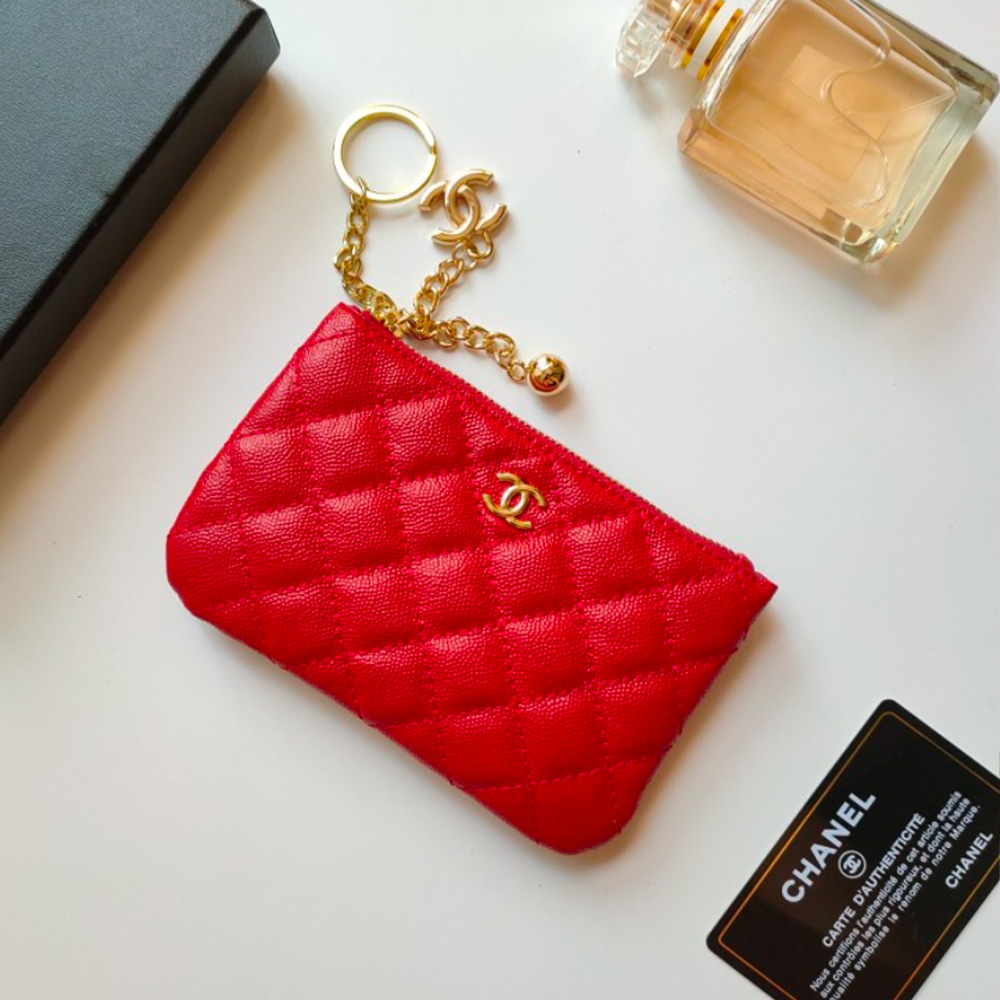 Chanel Pendant Zipper Coin Wallet