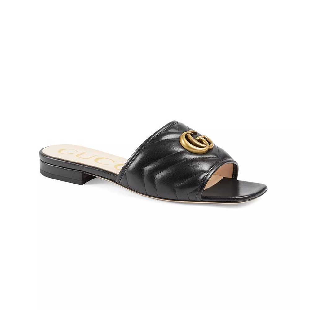 Gucci Double G leather sandals