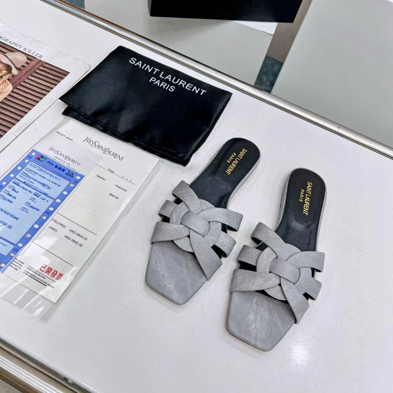 YSL Saint Laurent Nu Pieds Denim