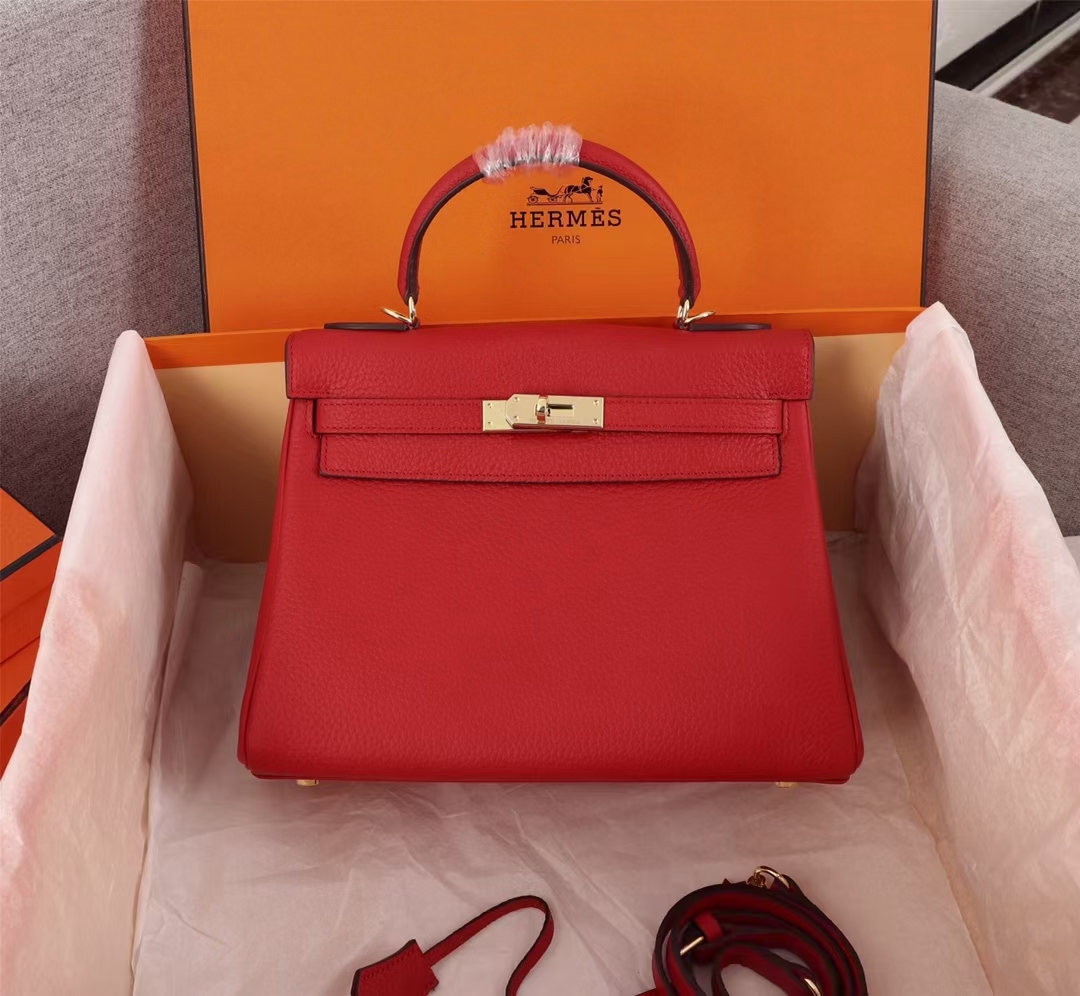 Hermes Kelly Gold Buckle Bag Hanbag-Togo