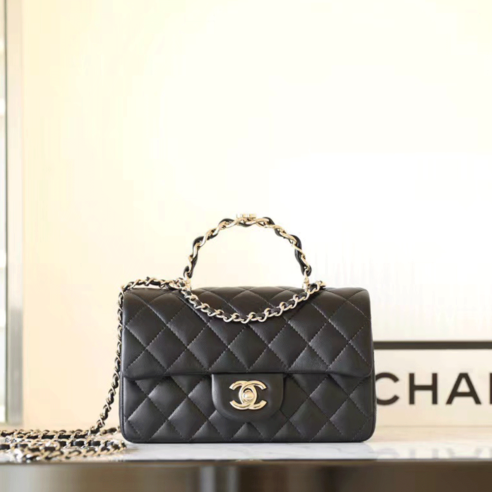 Chanel   bag with handle and flap bags