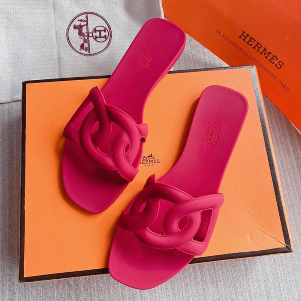 Hermes Shoes Aloha Flat Slippers Slide Sandal