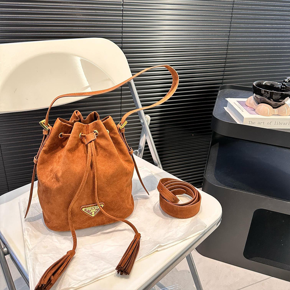 Prada Suede Bucket Bag
