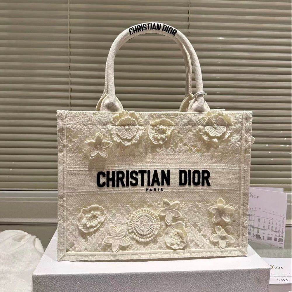 Dior Book Tote D-Lace Macrame