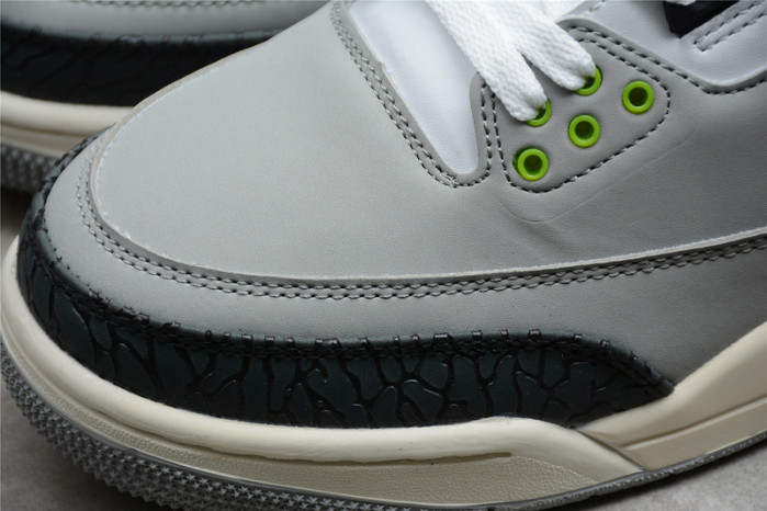 AIR JORDAN 3 RETRO ??CHLOROPHYLL???? 136064 006