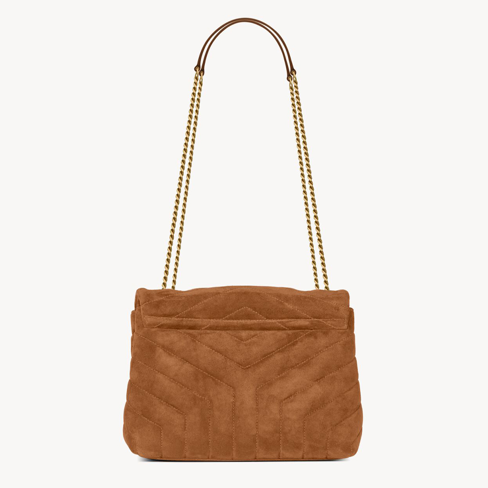 Saint Laurent LOULOU Quilted Suede Bag