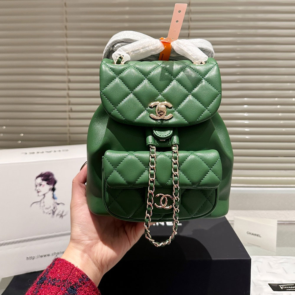Chanel  Duma A Plaid Backpack  Bag
