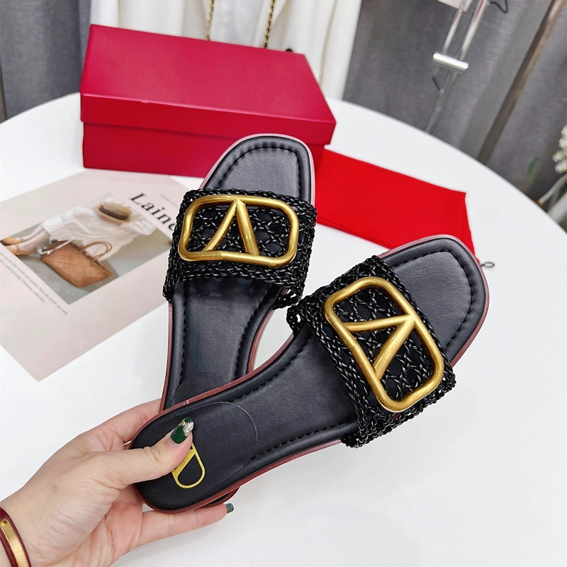 Valentino Comfortable Trend Flip-Flops Slide Sandal