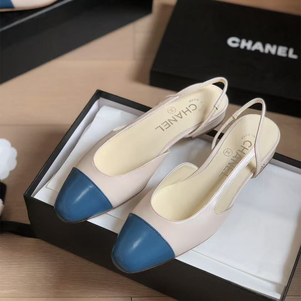 Chanel Slingbacks  Low Heel Sandals
