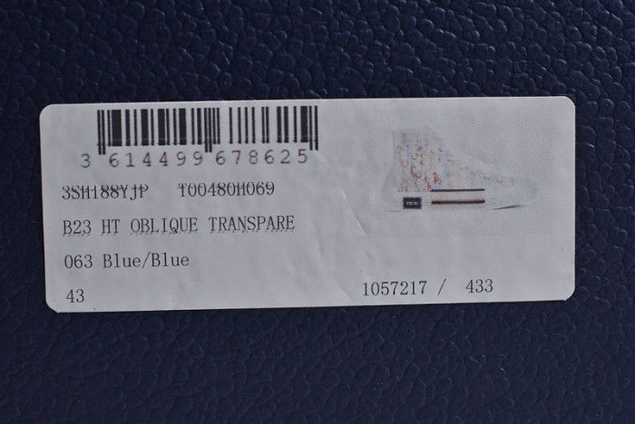 Dior B23 OBLIQUE LOW black white Shoes T00480H051