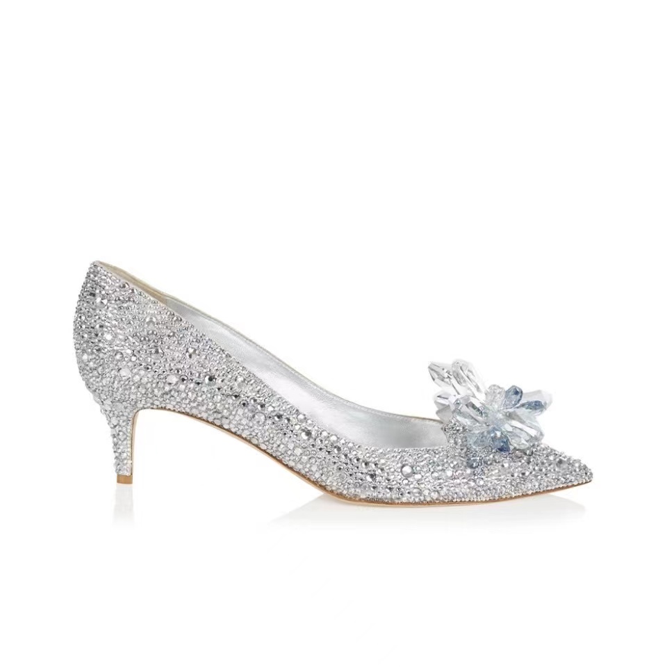 Jimmy Choo Allure Crystal Point Slide Sandal