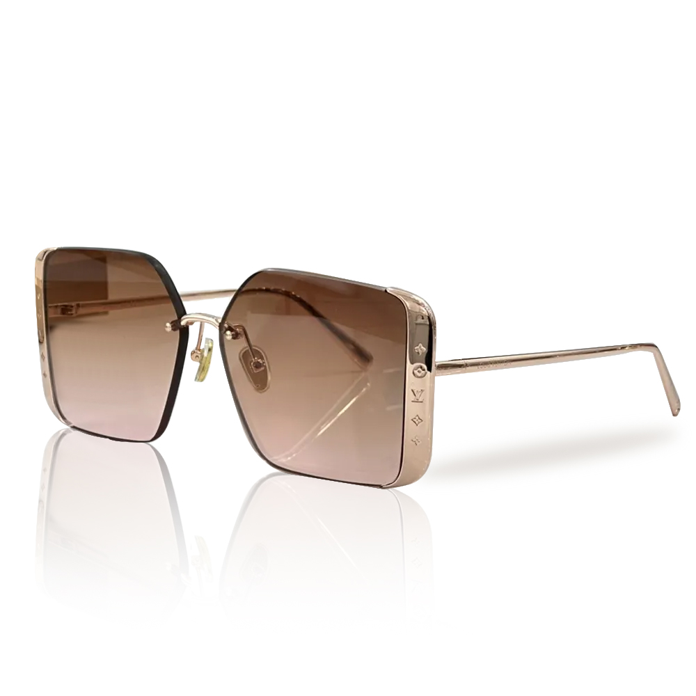 Louis Vuitton LV Lrregular Metal Frame Sunglasses