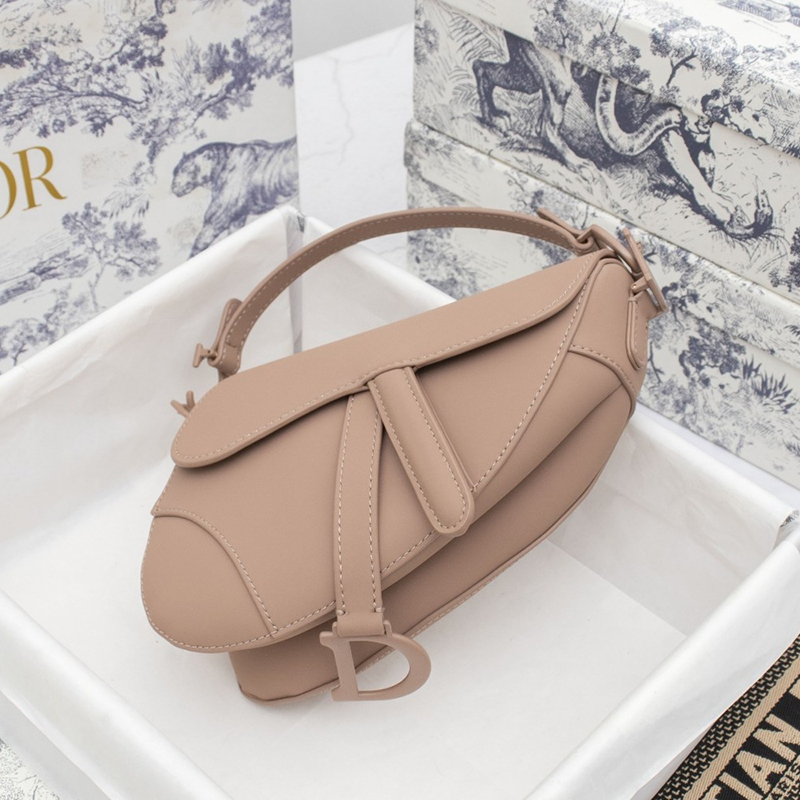Dior SADDLE Bag Pink Ultramatte Calfskin