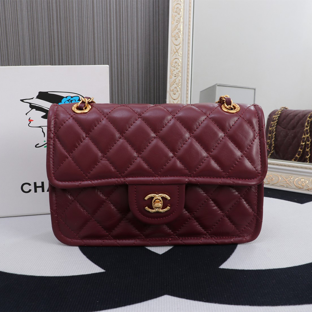 Chanel Shiny Leather Flap Bag