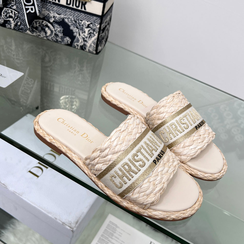 Dior  knit Word Comfortable Fashion Flip-flops  Slide Sandal