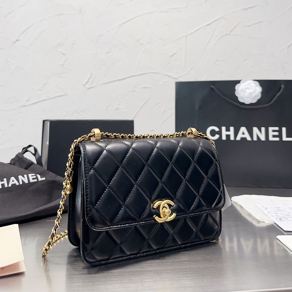 Chanel WOC Bag Double Golden Beads
