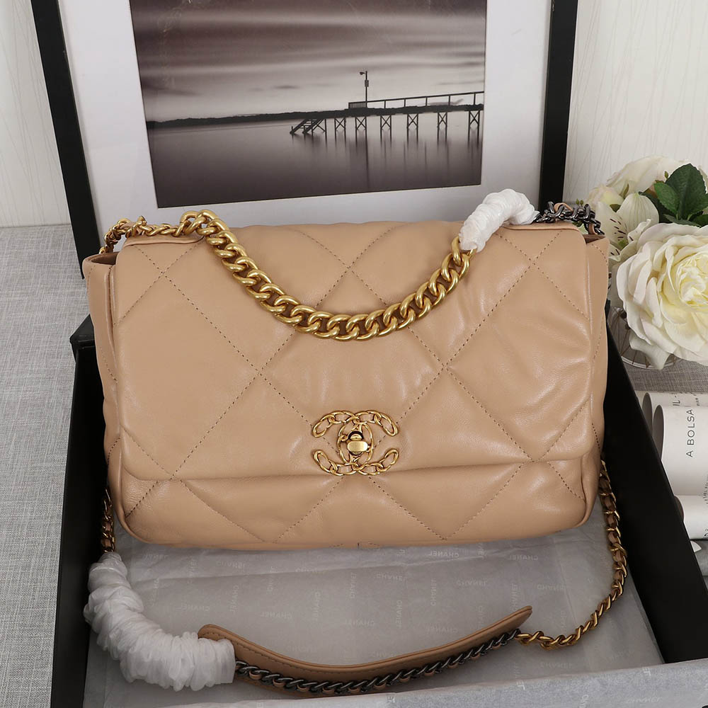 CHANEL 19 Flap Bag Small&Medium Chain Strap Shoulder Bag