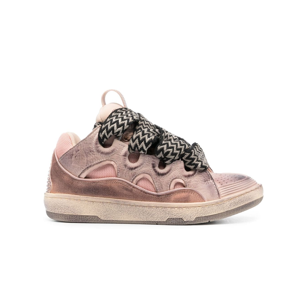 Lanvin LEATHER CURB SNEAKERS