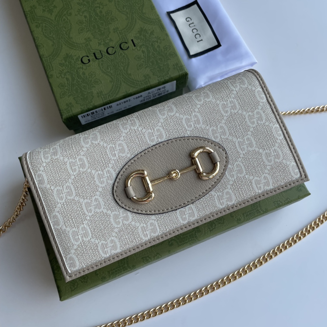 Gucci 1955 Horsebit Chain Wallet