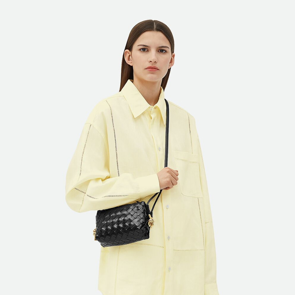 BV Bottega Veneta Mini Loop Metal Knots Bag