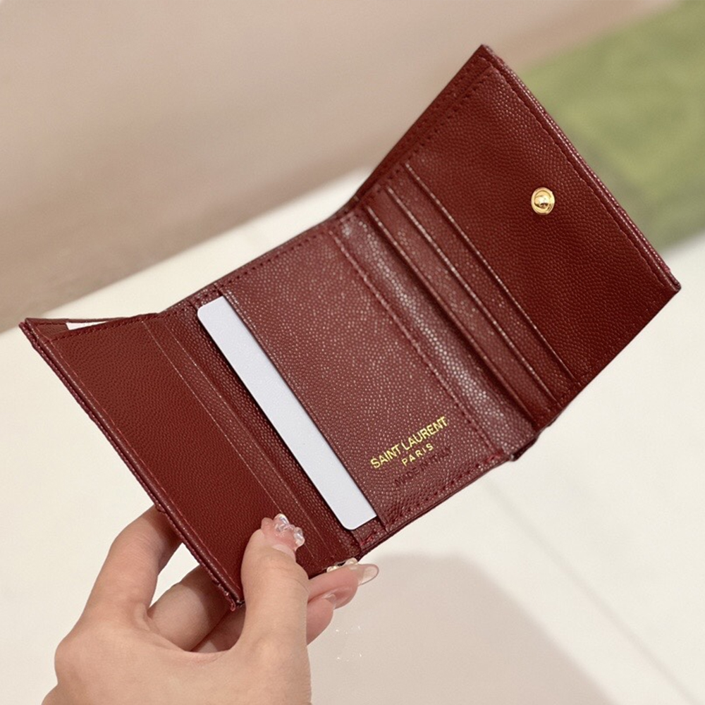 Saint Laurent YSL Leather Card Holder