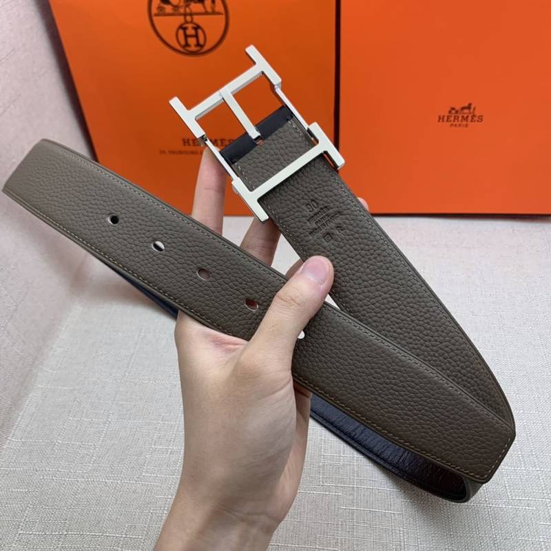 Hermes H Belt Buckle & Reversible Brown For Women, Women Belt 380MM