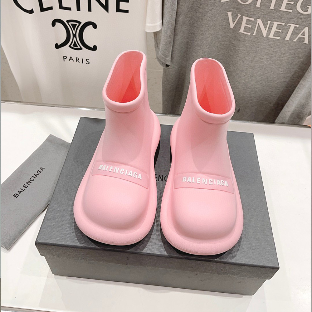 Balenciaga round Toe Rain Boots Slide Sandal