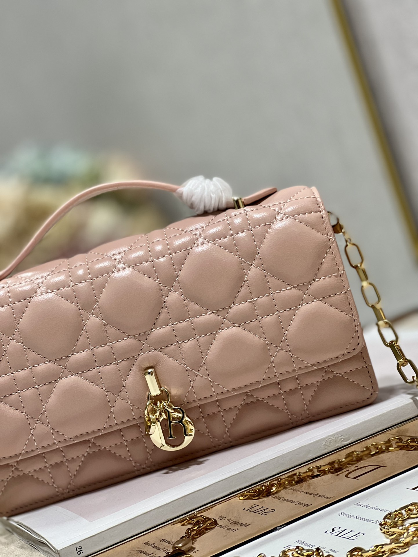 Dior Miss Mini Bag Rose Des Vents Cannage   S0980ONMJ_M49P