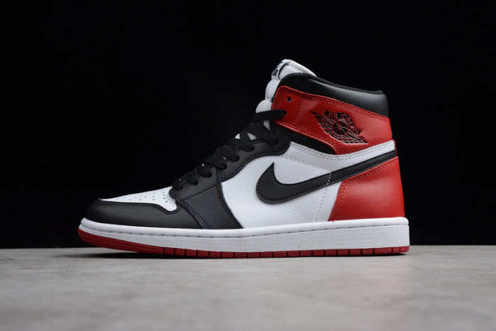 AIR JORDAN 1 High OG Black Toe white/ black-varsity red 555088-125