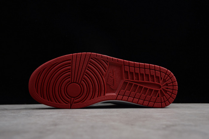 AIR JORDAN 1 High OG Black Toe white/ black-varsity red 555088-125