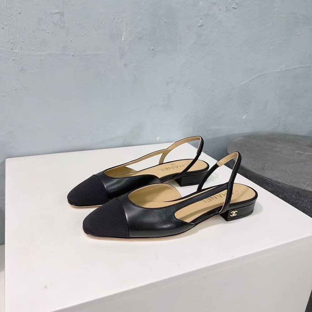 Chanel Slingbacks  Black