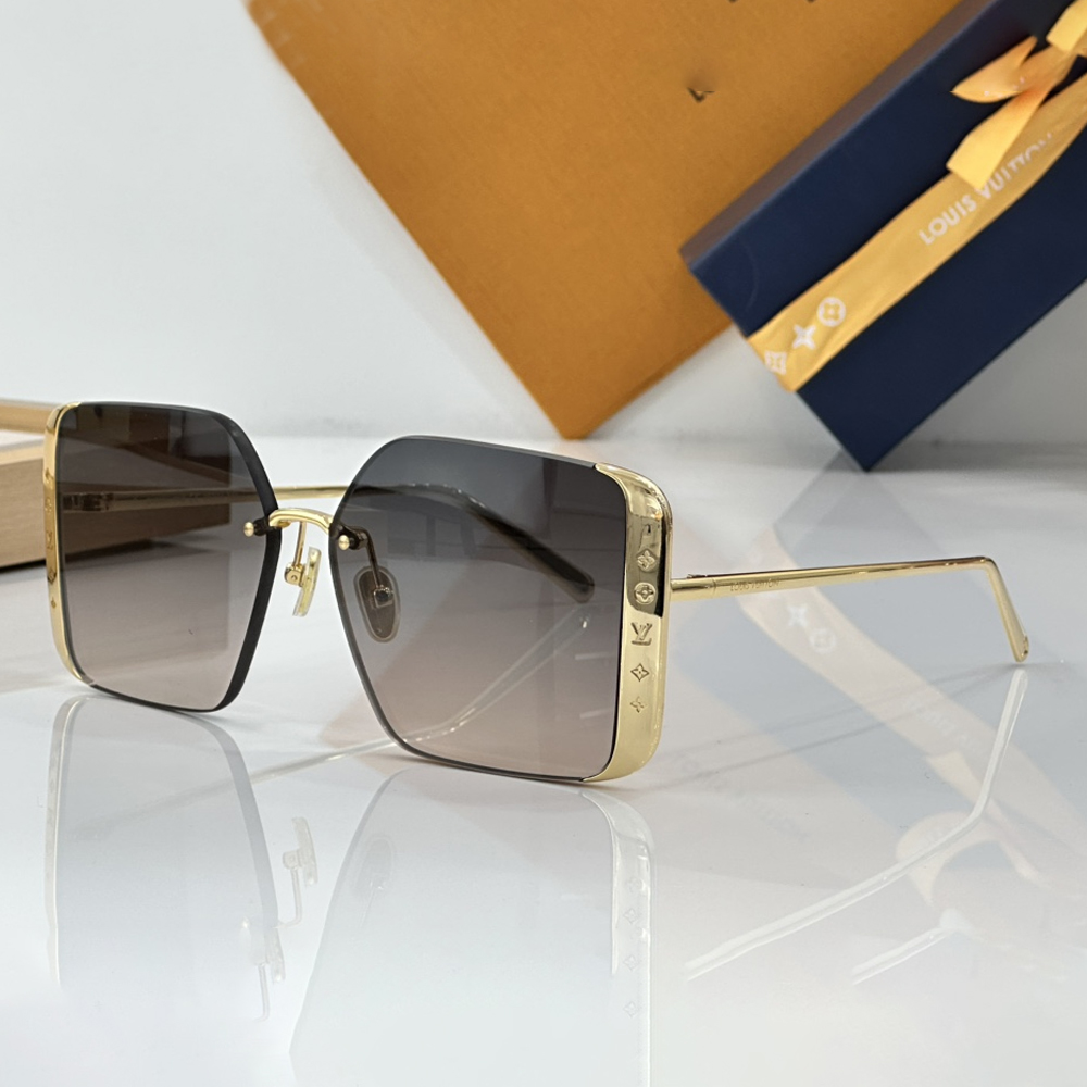 Louis Vuitton LV Lrregular Metal Frame Sunglasses