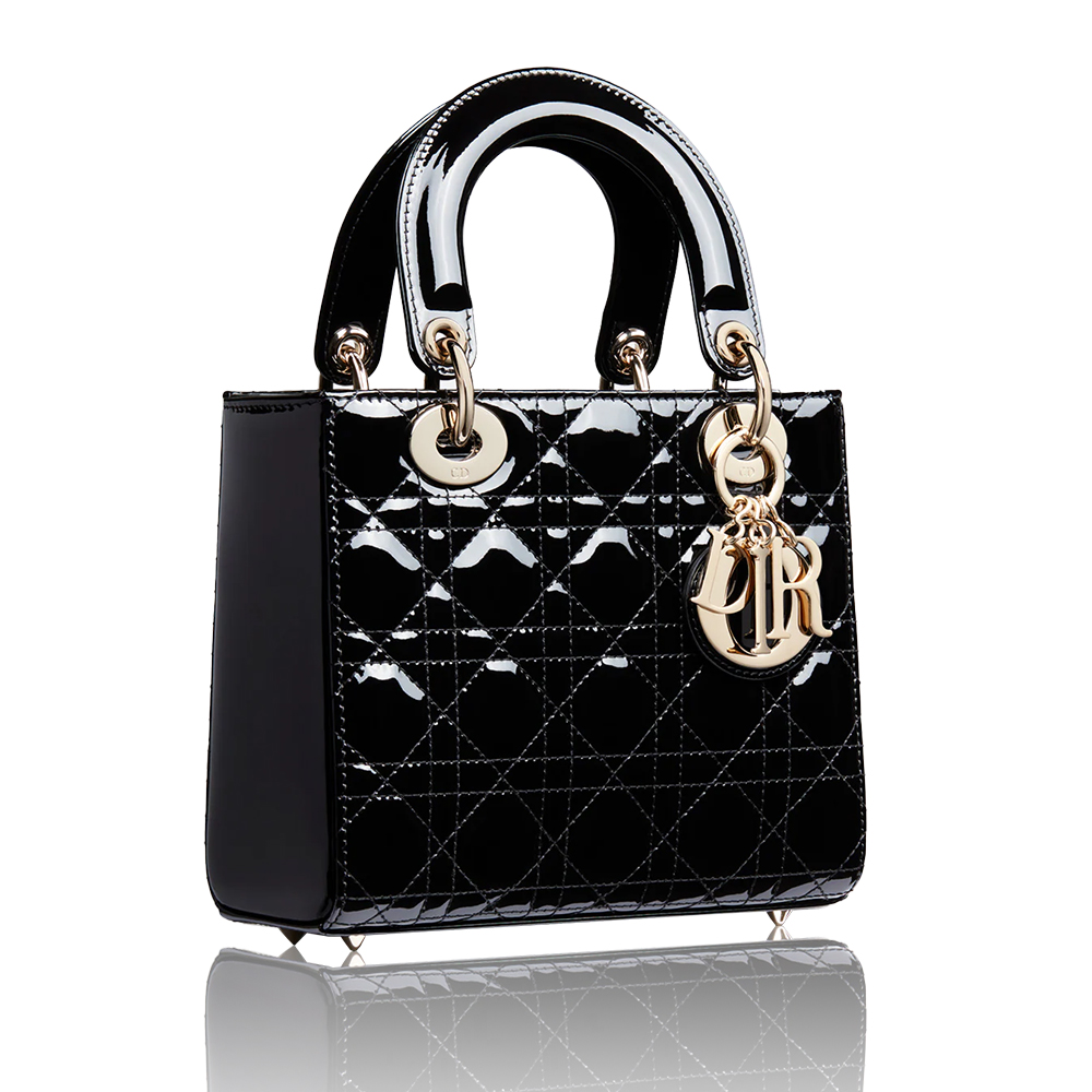 Dior Small Lady Bag - Lacquered Calfskin