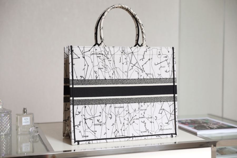 Dior Book Tote Pink Toile De Jouy Embroidery