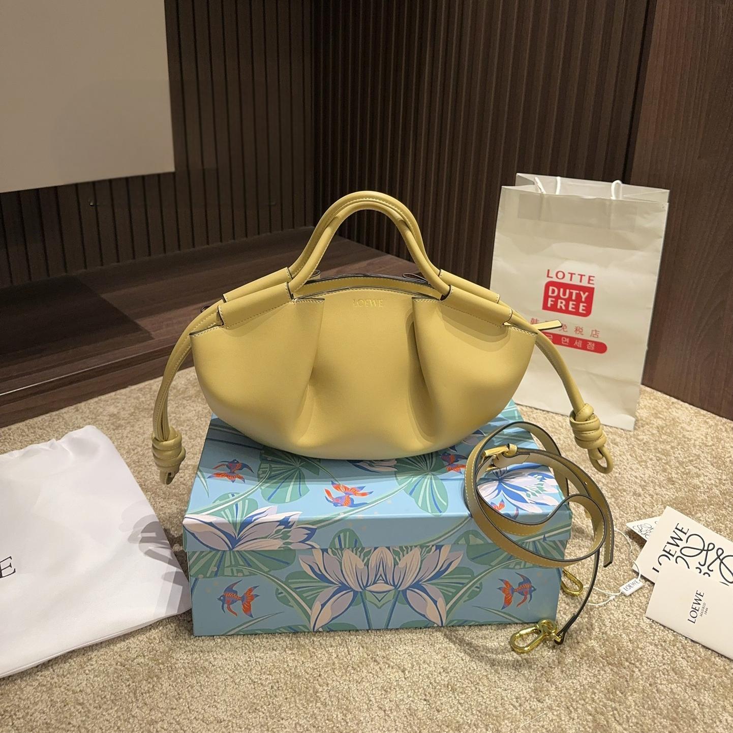 Loewe Shiny Nappa Calfskin Paseo Bag