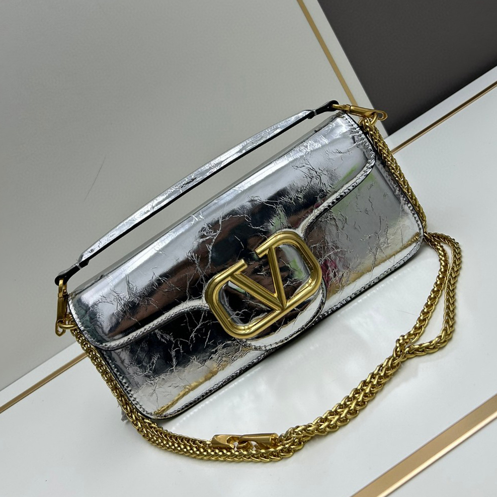 Valentino GARAVANILOcò Metallic Calfskin Bag