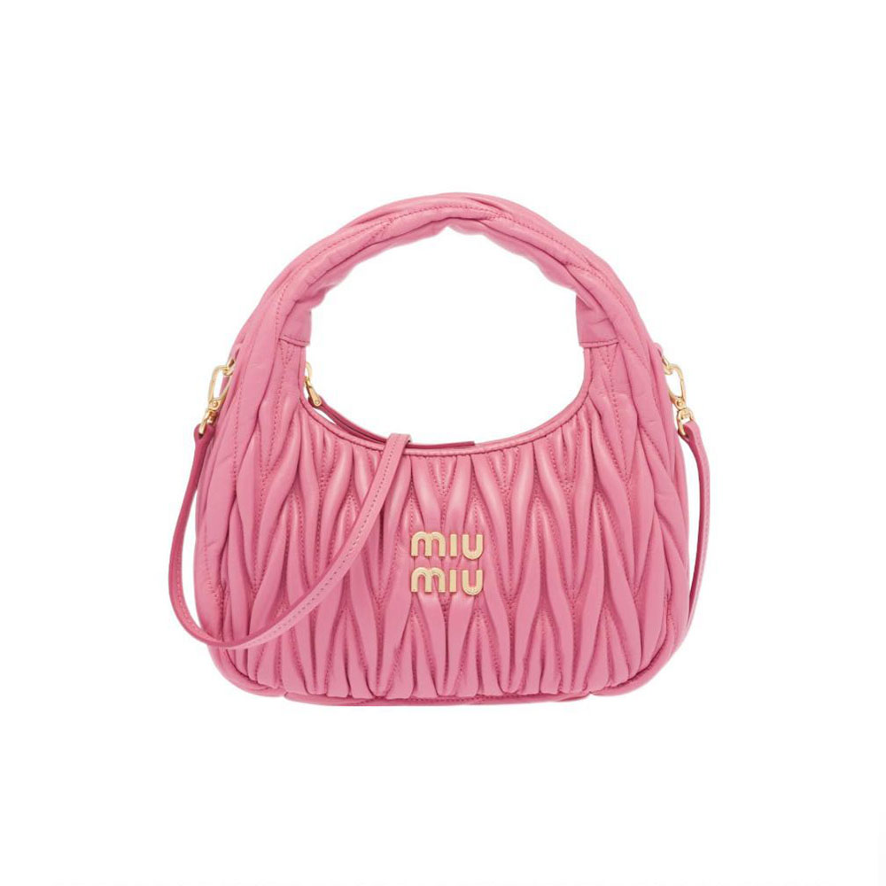 MIU MIU Wander matelassé hobo bag Mini&Small