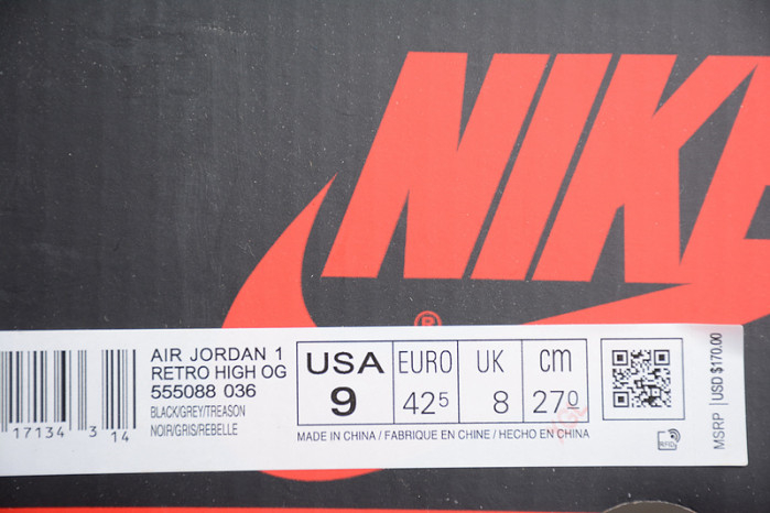 Air Jordan 1 High OG Rebellionaire555088-036