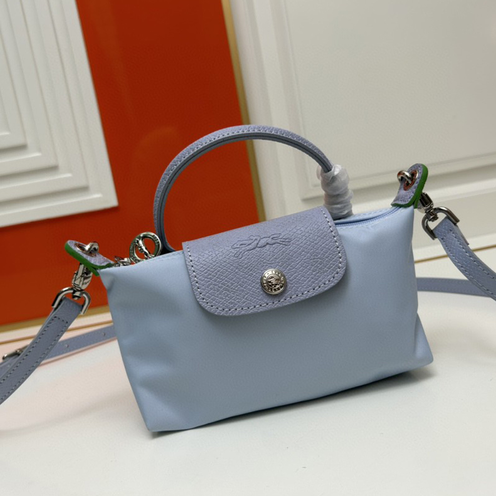 LongChamp Le Pliage Green cosmetic bag