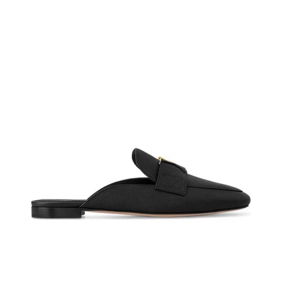 Louis Vuitton LV Leather Half-Pack Slingback Slide Sandals