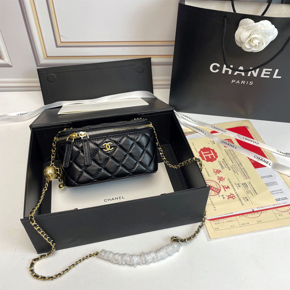 Chanel Golden-Ball Makeup Box
