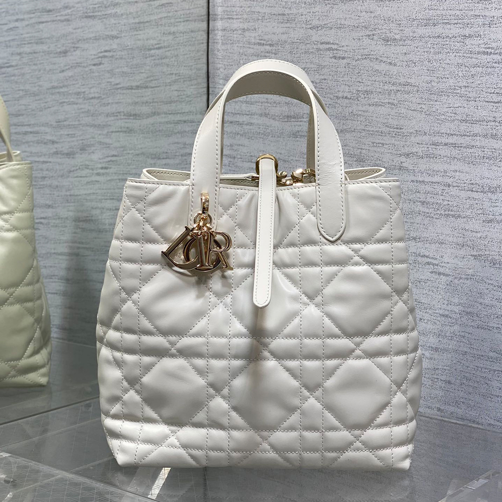 Dior Toujours Rattan pattern Tote Bag