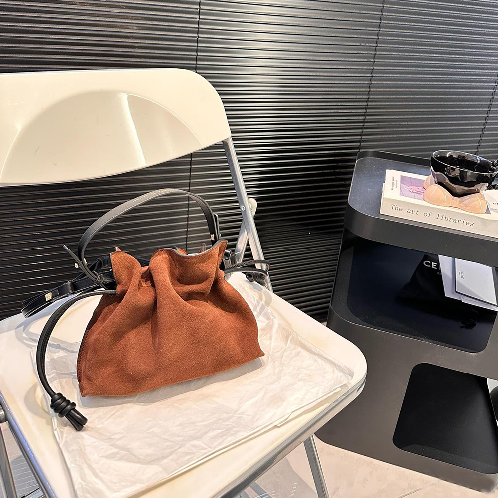 LOEWE Suede Anagram handbag