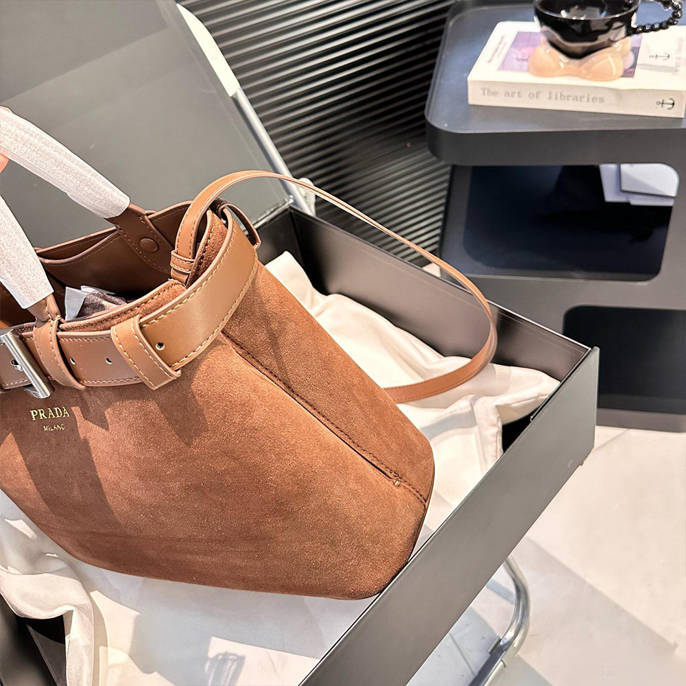 Prada Suede Buckle bag