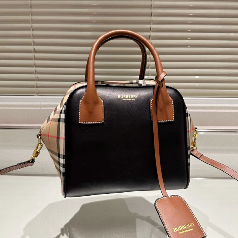 Burberry Bowling Handbag Bag Small
