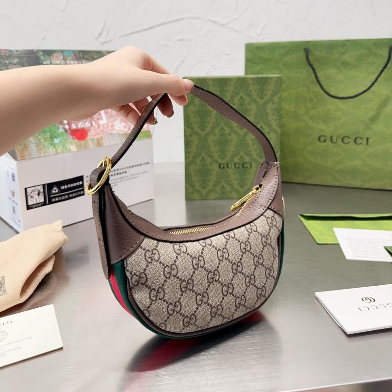 Gucci Ophidia Canvas&Leather Shoulder  Bags