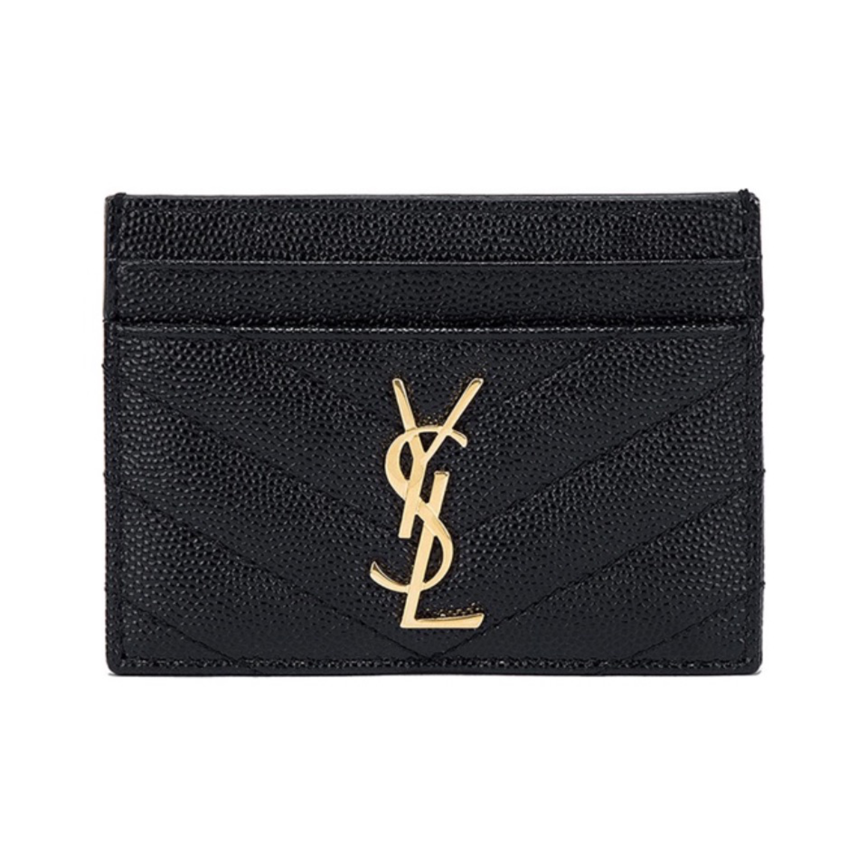 Saint Laurent YSL Caviar Leather Card bags