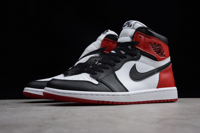 AIR JORDAN 1 High OG Black Toe white/ black-varsity red 555088-125