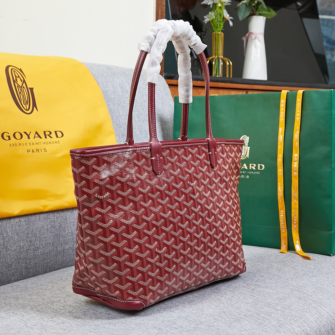 Goyard artois bag burgundy