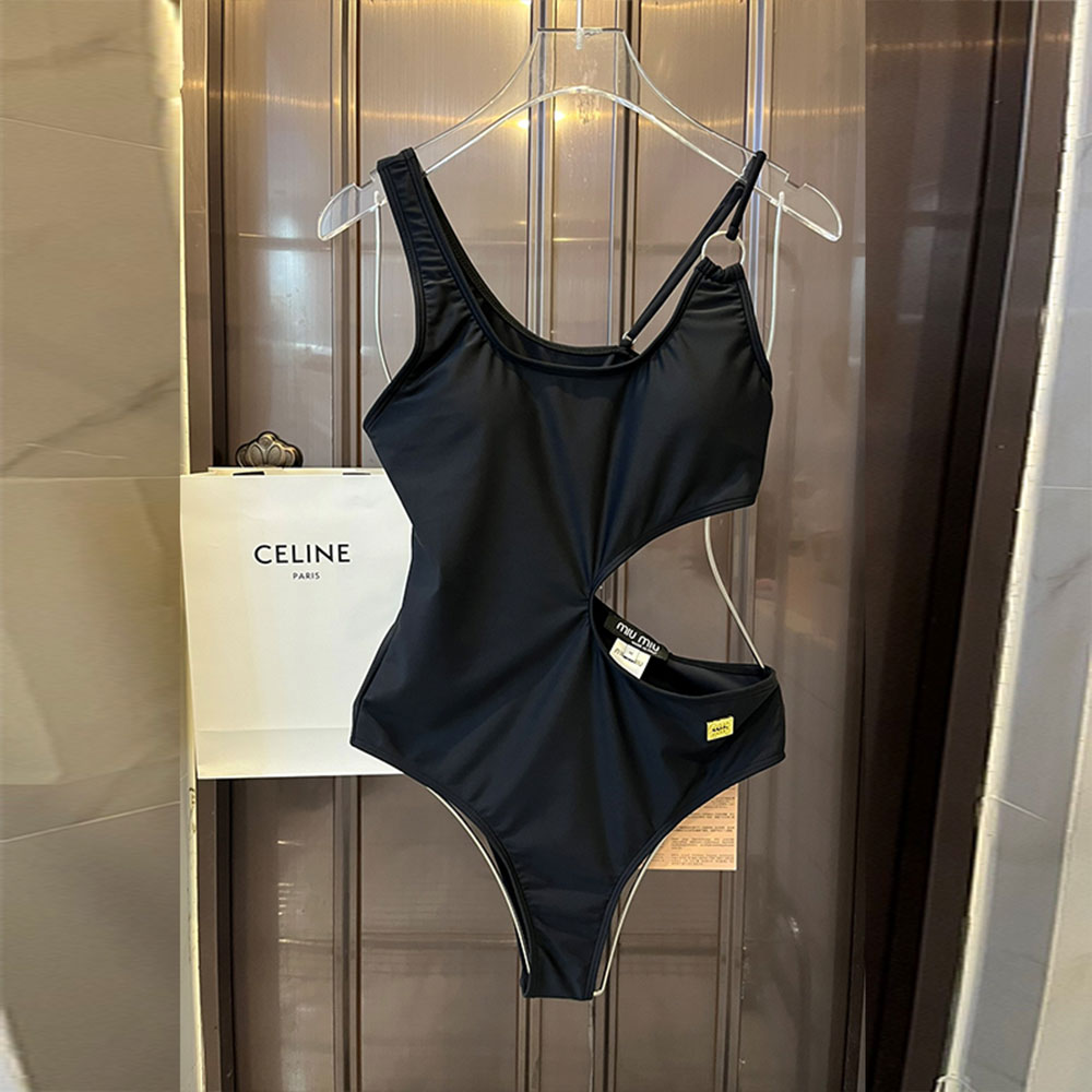 MIU MIU One-piece Bathing Suit With Waist cut Swimwear